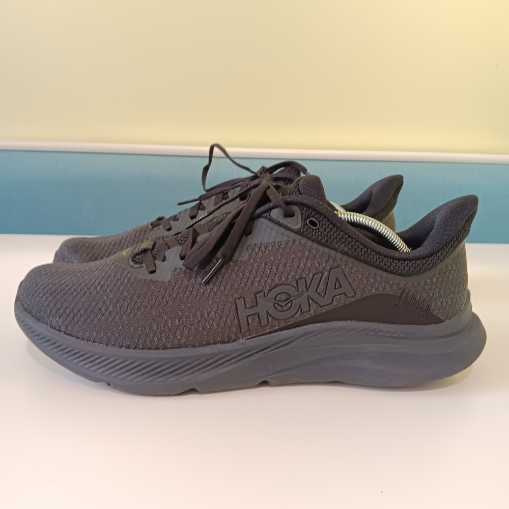 Hoka One One Solimar Shoes Mens 12.5 D Triple Black 1123074 BBLC Walk Running - Picture 3 of 11